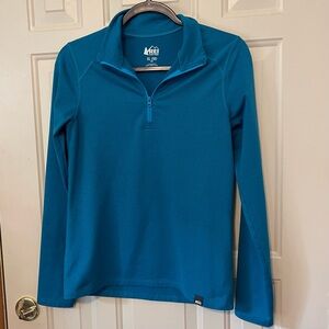 REI Teal Kids' Quarter-Zip Top